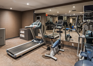 onsite fitness center allows you to continue your fitness routine away from home